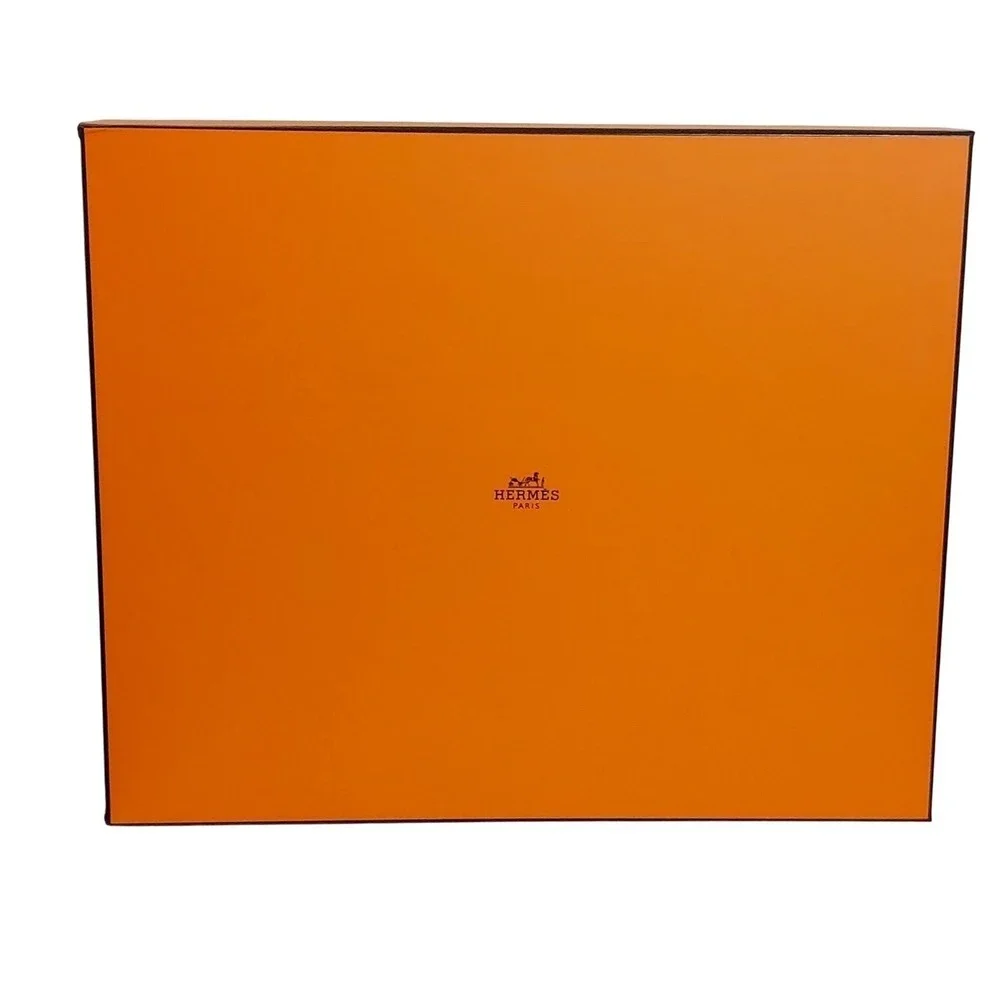 Hermes Orange Storage Gift Box Set 2pc Large Small Good Condition